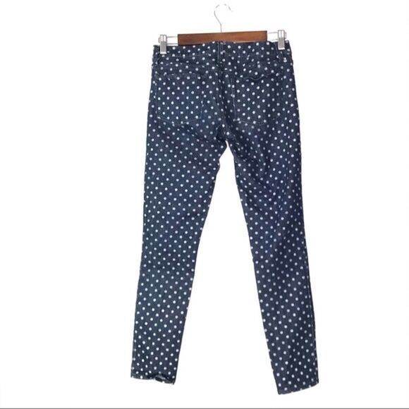 J Crew Women’s Toothpick Polka Dot Jeans Size 25 - Picture 3 of 8
